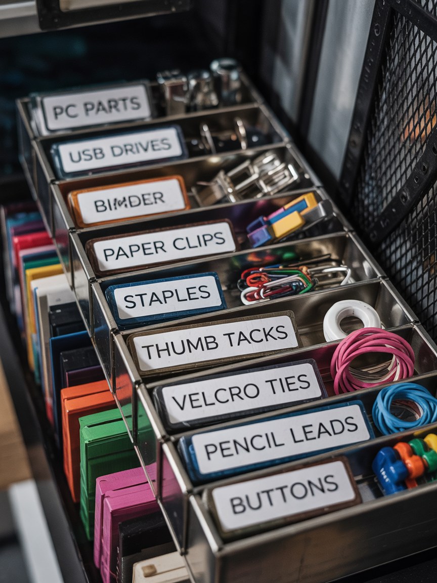 DIY Drawer Organizer Ideas Using Small Containers and Labels