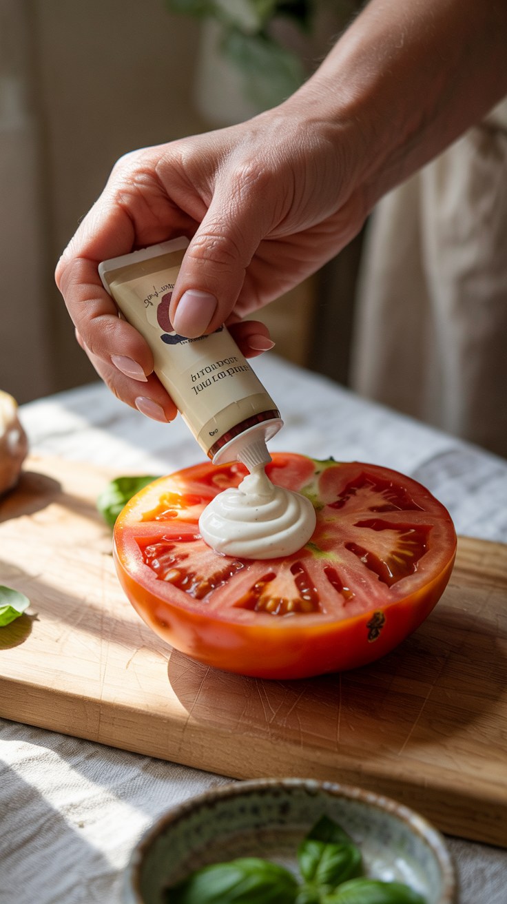 Natural Tomato Toothpaste Face Mask for Clear Acne-Free Skin