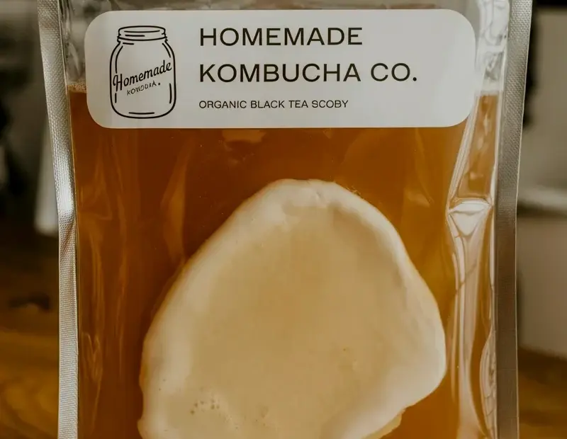 Organic Black Tea SCOBY Starter for Homemade Kombucha - Fall Brewing