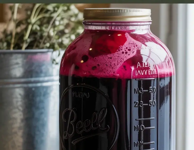 Beet Kvass Probiotic Drink | Easy Fermented Beet Recipe for Gut Health