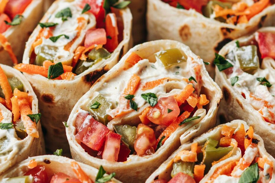 Pickled Vegetable Tortilla Roll Ups | Easy Fermented Lunch Idea | Healthy Snack Recipe