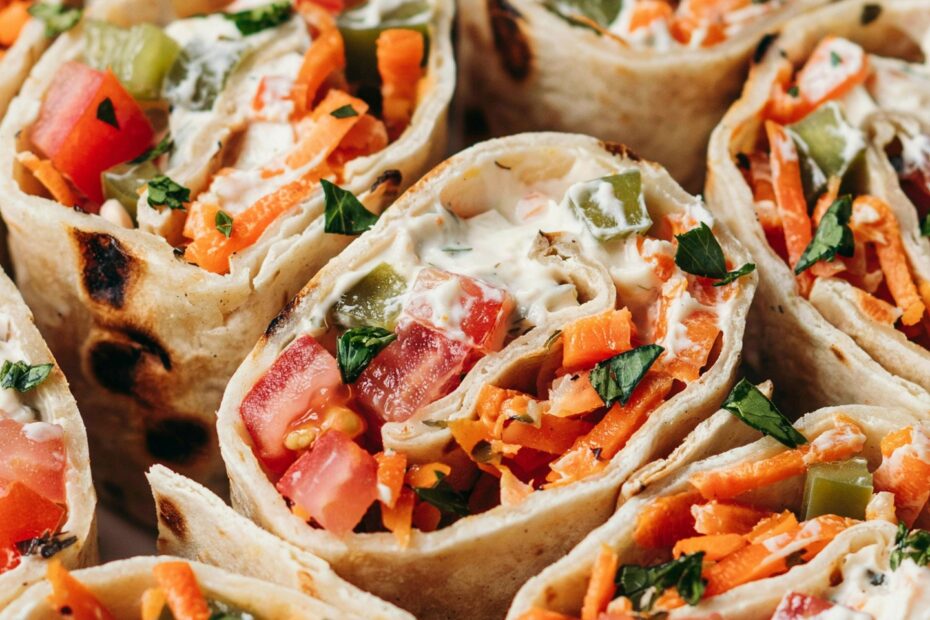 Pickled Vegetable Tortilla Roll Ups | Healthy Fermented Snack | Easy Lunch Idea