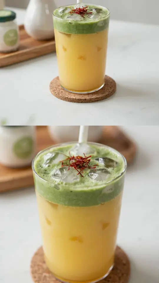 Probiotic Matcha Mango Lassi | Gut-Friendly Smoothie Recipe | Fermented Yogurt Drink