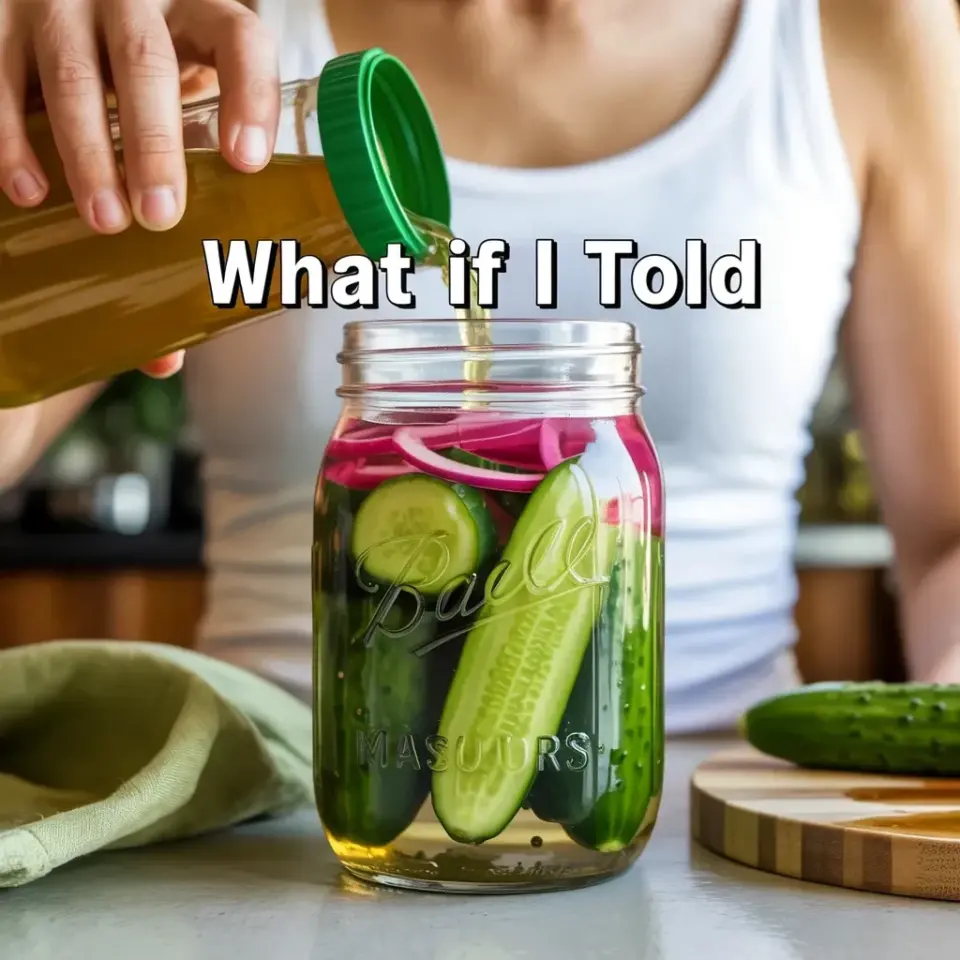 Pickling Cucumbers and Pink Onions in a Mason Jar - Easy Fridge Pickles