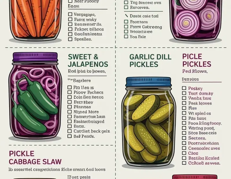 Homemade Pickle Recipes - 6 Easy Refrigerator Pickles in Mason Jars