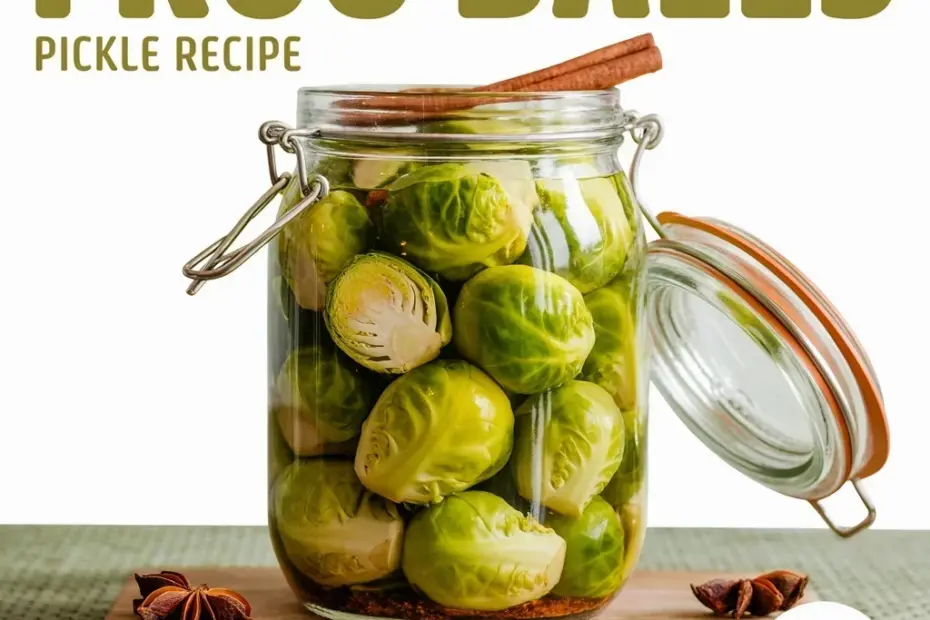 Pickled Brussels Sprouts Recipe (Frog Balls) | Quick Refrigerator Pickles