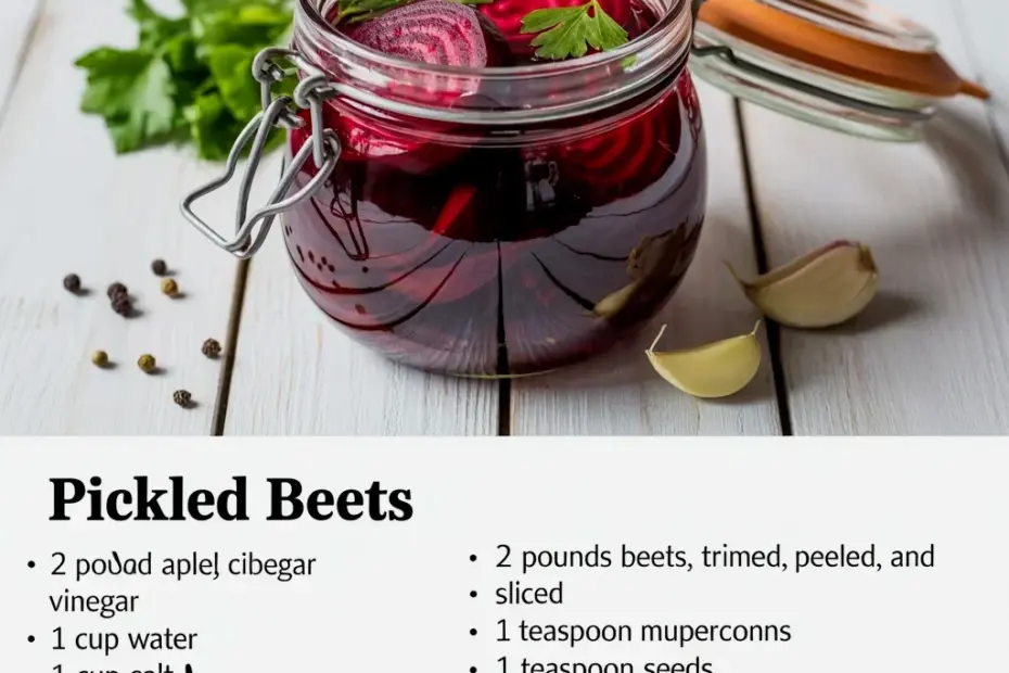 Pickled Beets – the Coziest Jars in My Kitchen Right Now